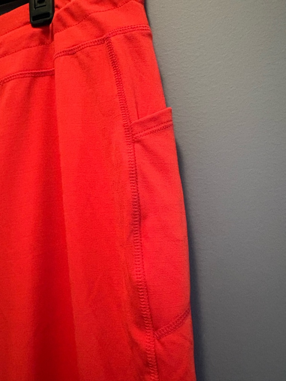 BEBE Sport Women’s Red Leggings - Casual Drawstring Sweatpants - Picture 4 of 10
